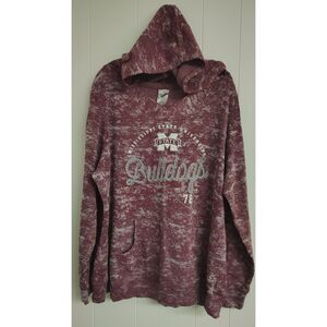 Creative Apparel Mississippi State Bulldogs Womens XXL Maroon Burnout Hoodie
